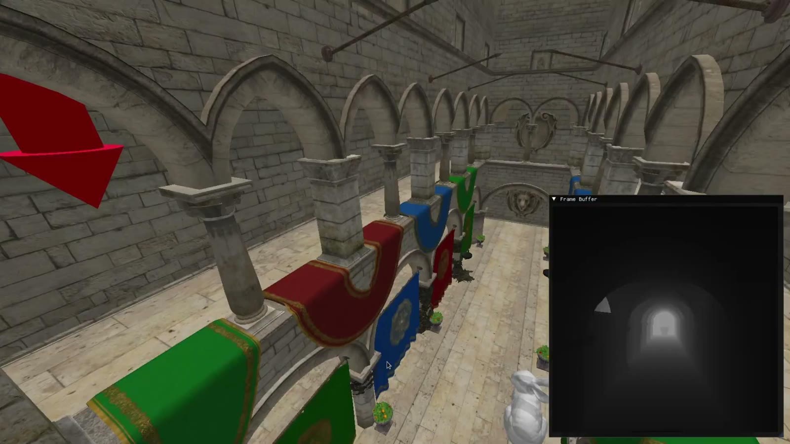 An indoor scene used to vary the geometry the generator produces.