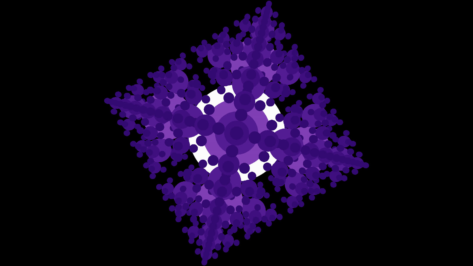 A procedural pattern generated by the noise functions.