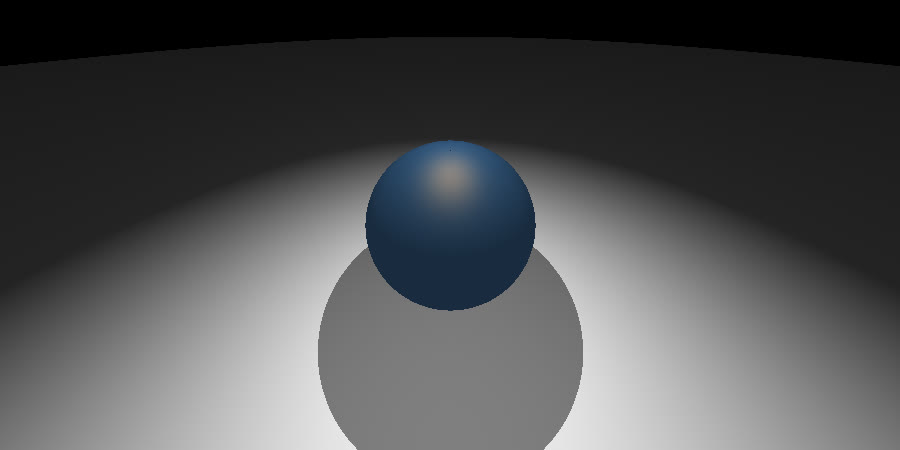 Shading study of a sphere and its shadow under varying light.