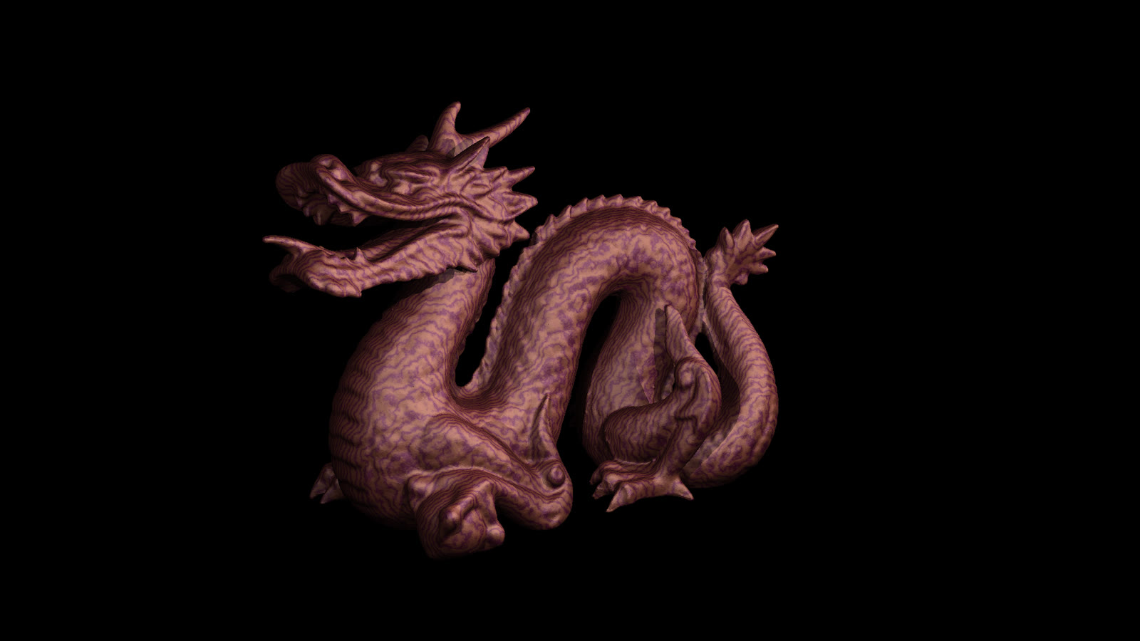 Texture-mapping showcase render.